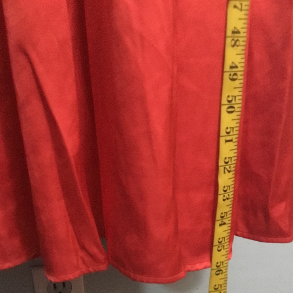 Abercrombie & Fitch Red Ruched Spaghetti-Strap Maxi Dress - Picture 9 of 16